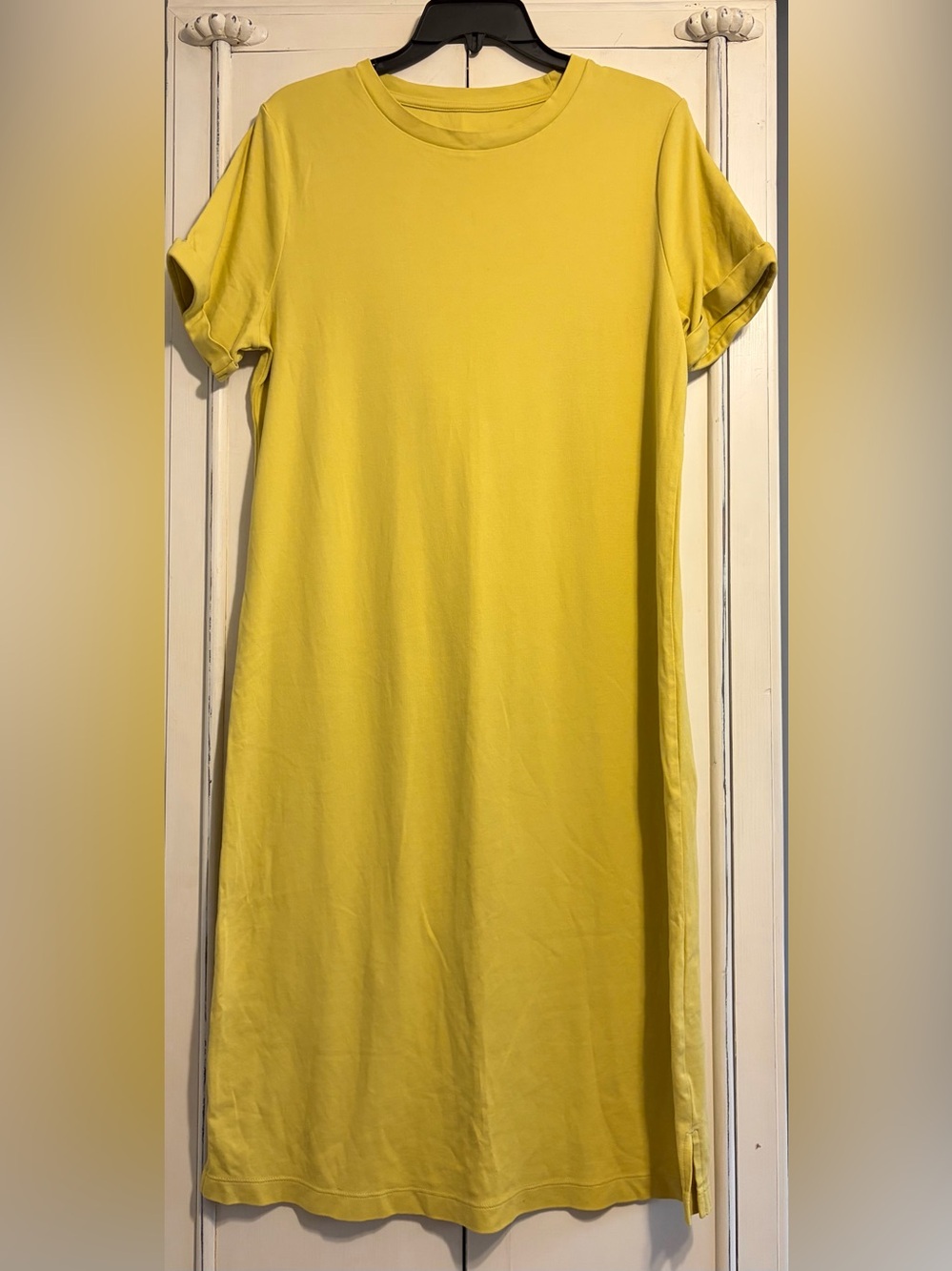 A New Day EUC Yellow/Green Cotton Maxi Dress, size M